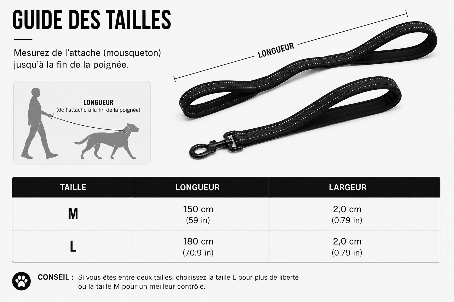 TrailPaws™ Dual Handle Leash